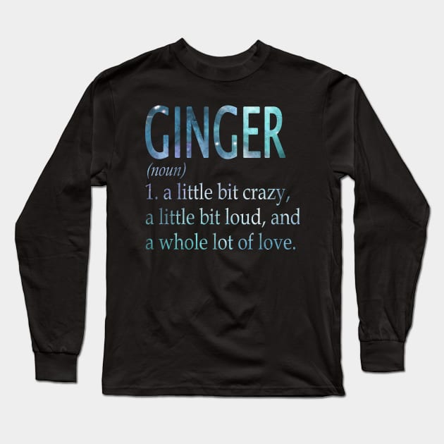 Ginger Long Sleeve T-Shirt by Guitar Hero-Typography 